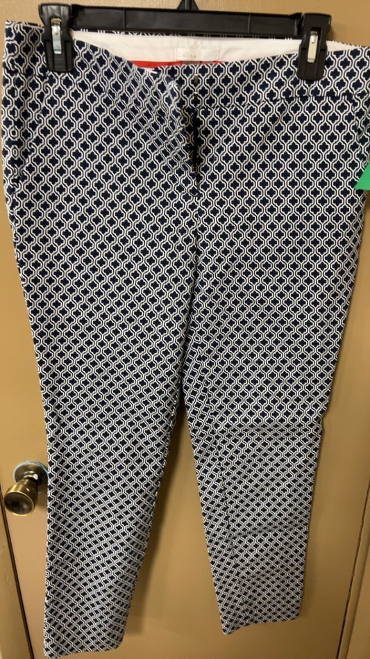 Pants 6 Navy blue and white