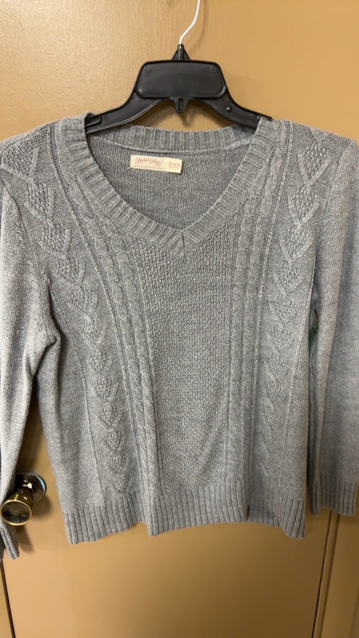 Faded Glory Sweater XL Gray