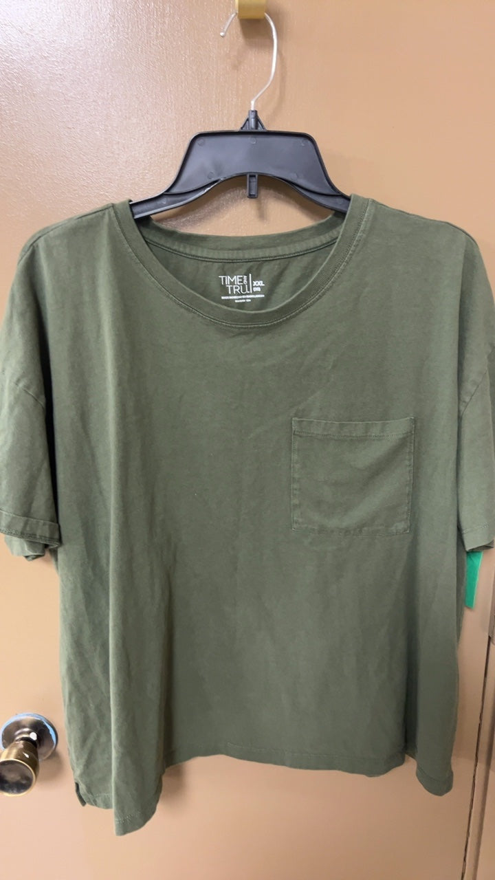 Time True T-Shirt XXL Olive Green