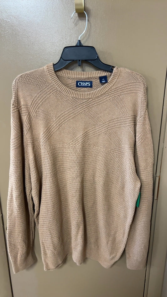 CHAPS Sweater MENS Large Beige