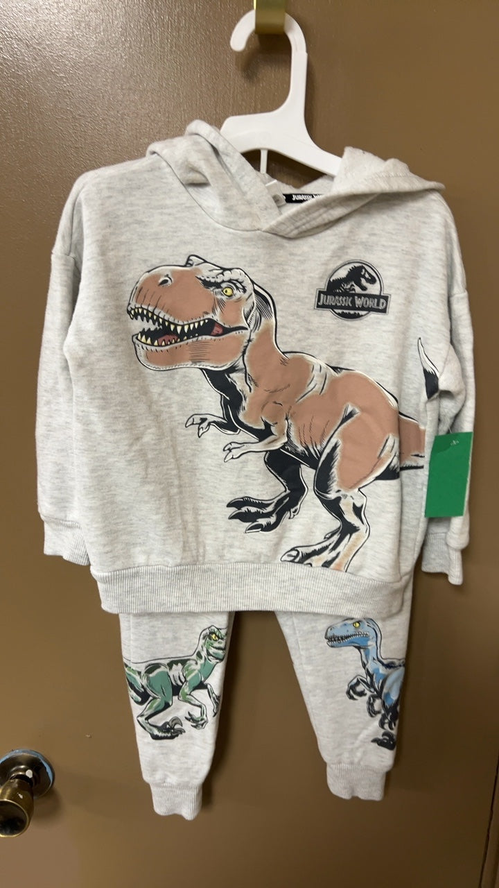 Jurassic World Hoodie YOUTH 4 Gray