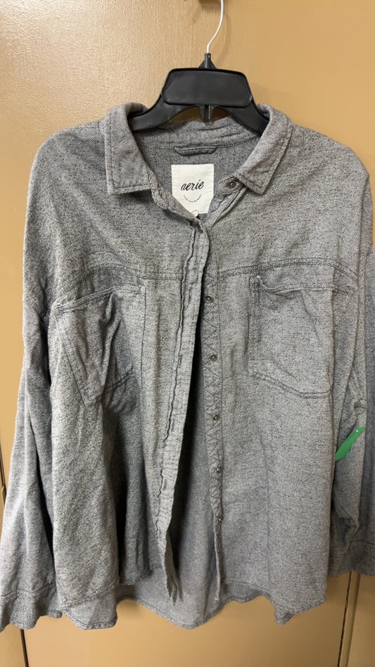 aerie Shirt XL Gray