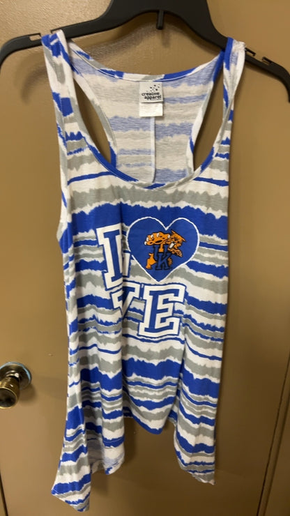 UK Tank top Large Blue, Gray, White