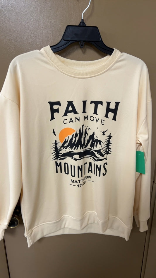 Faith Sweatshirt Medium Cream