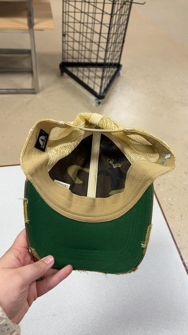 Ball Cap Green Camouflage