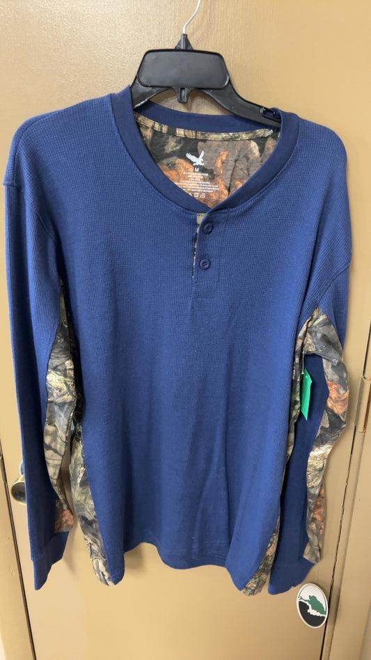 Mossy Oak Long sleeve MENS MEDIUM Blue