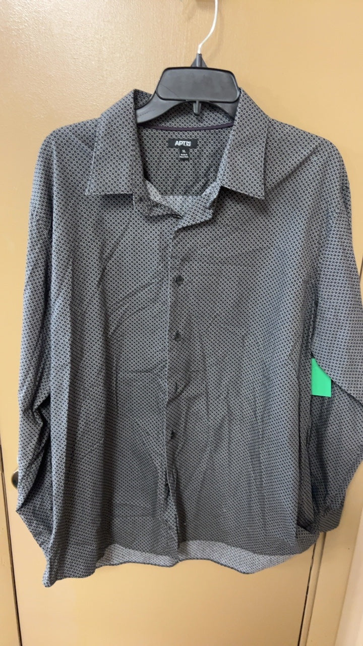 APT Shirt MENS XL Gray with black pattern