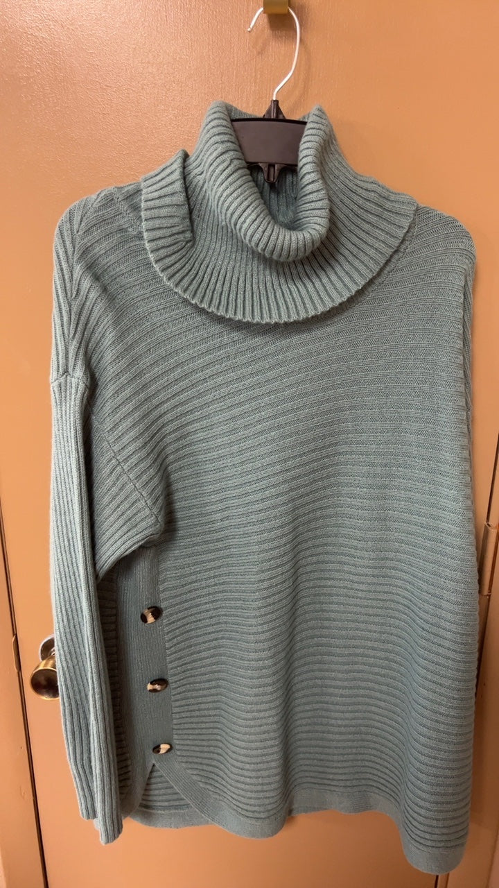 Teal Turtleneck Sweater XL