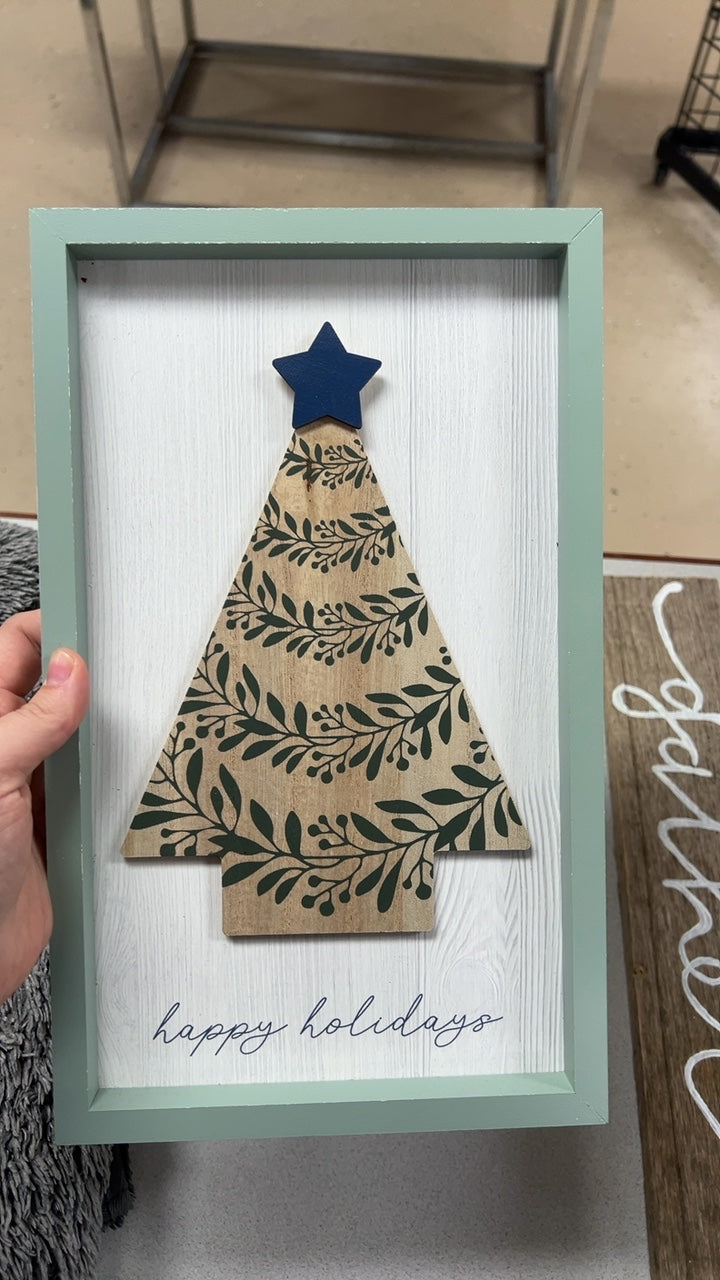 Green Tree Decor Sign