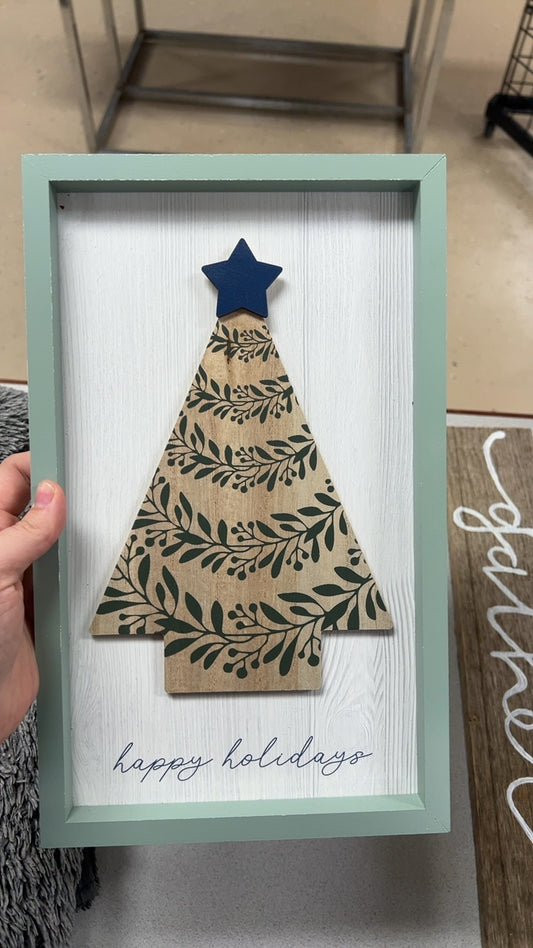Green Tree Decor Sign