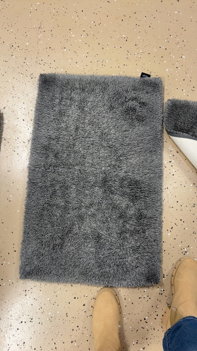 Bath rug Grey