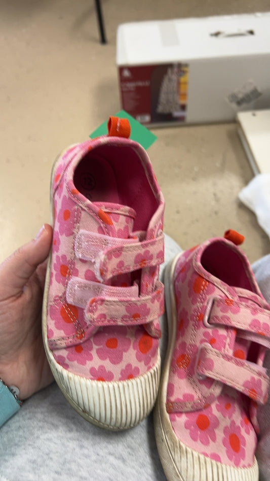 Pink Flower Sneakers 12