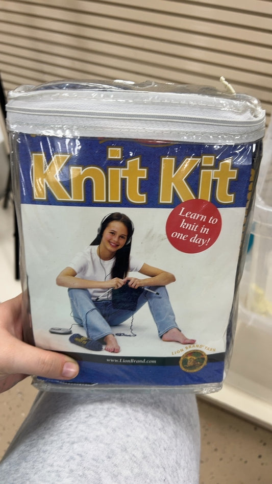 Lion Brand Knitting Kit