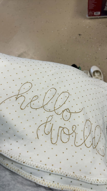 Hello World Baby Blanket