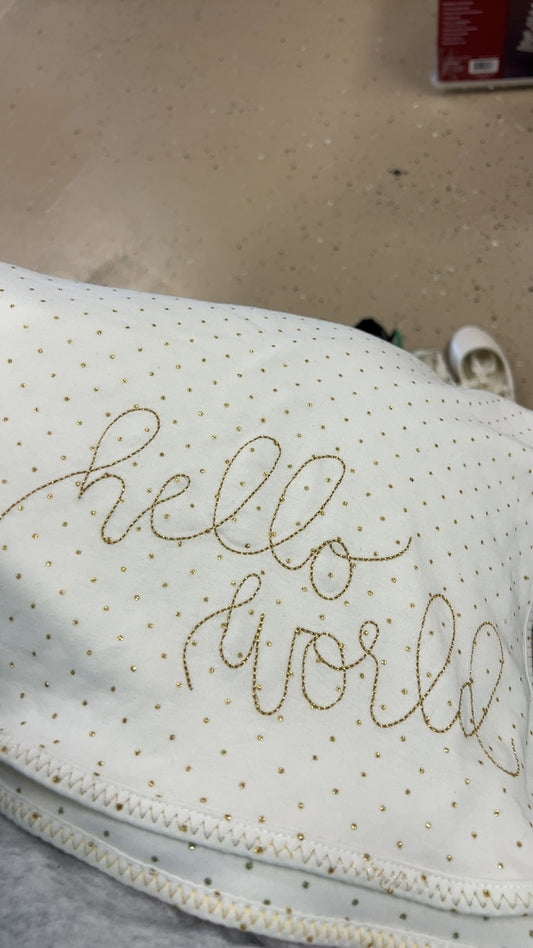 Hello World Baby Blanket