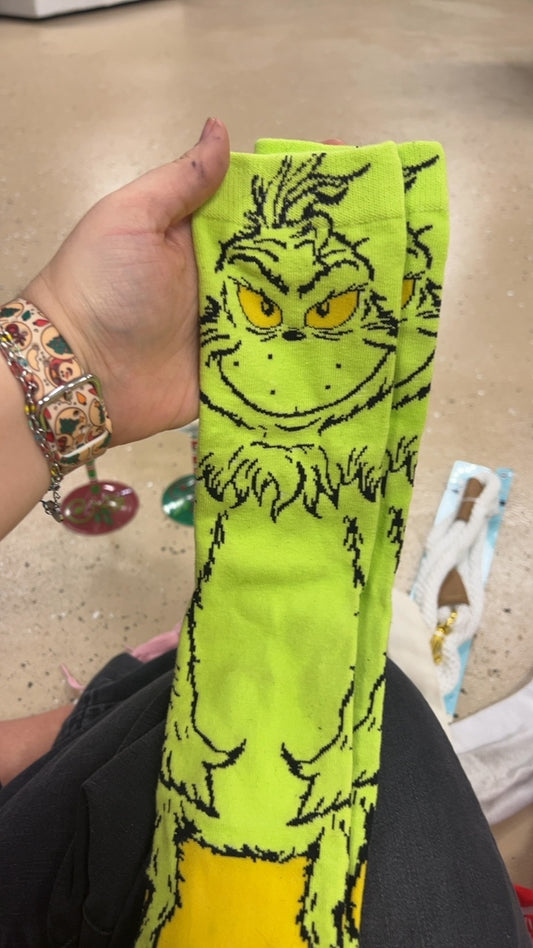 Grinchy Socks