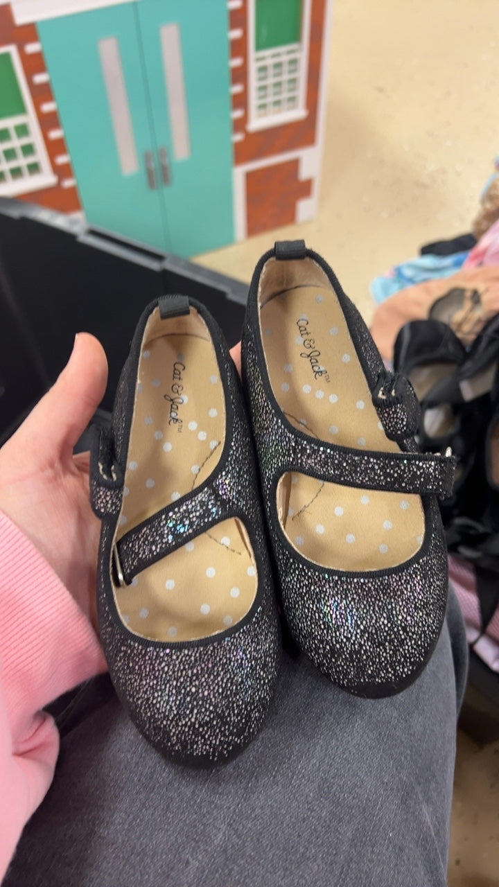 Black Flats Shoes Youth 8