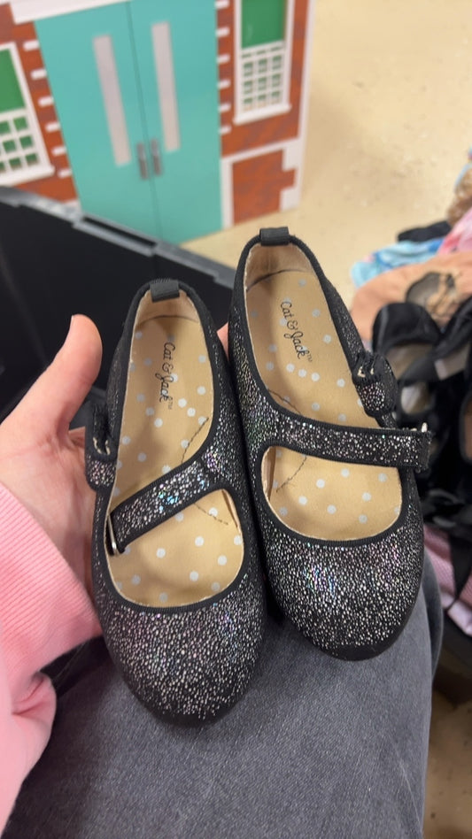 Black Flats Shoes Youth 8
