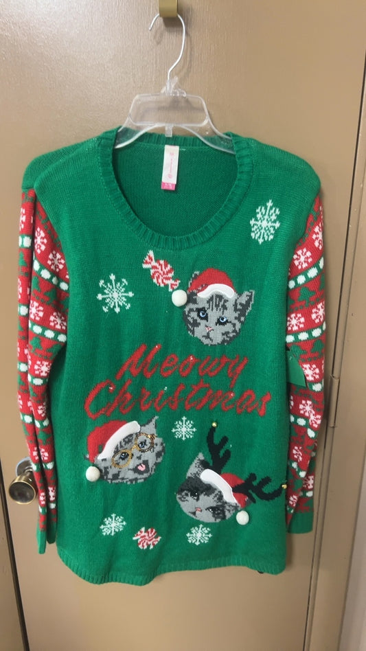 Christmas Bell Sweater XL