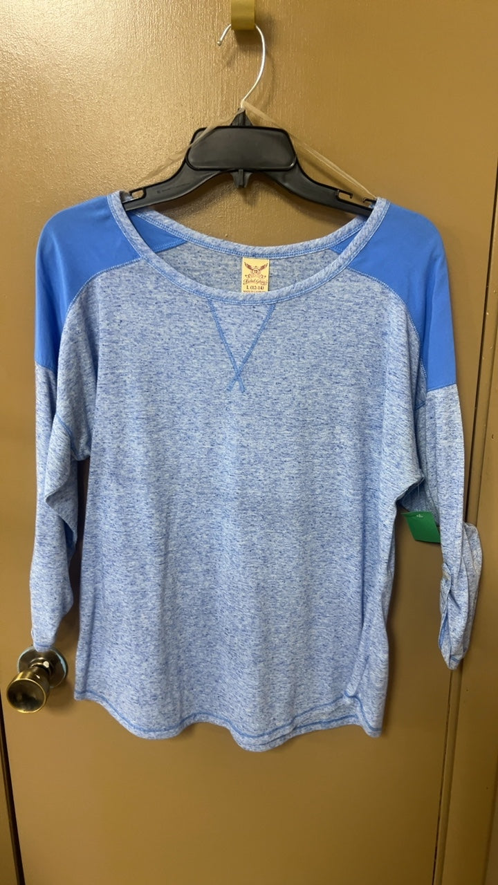 Sweatshirt Large Blue Raglan