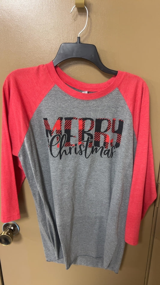 Merry Christmas Raglan T-Shirt