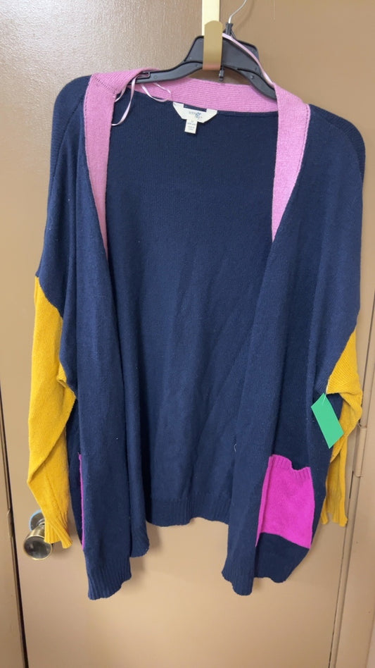Color block Cardigan 1x