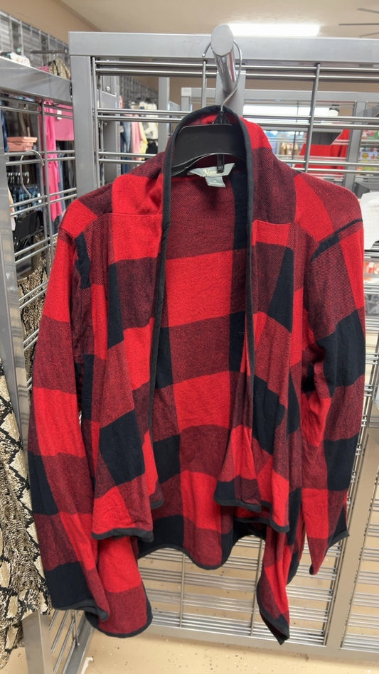 Cardigan XL buffalo plaid 