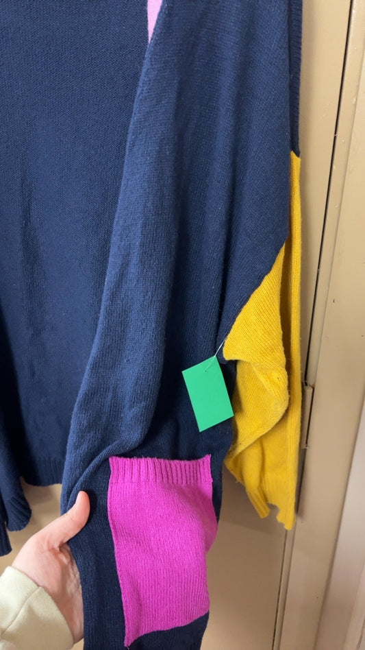 Color block Cardigan 1x