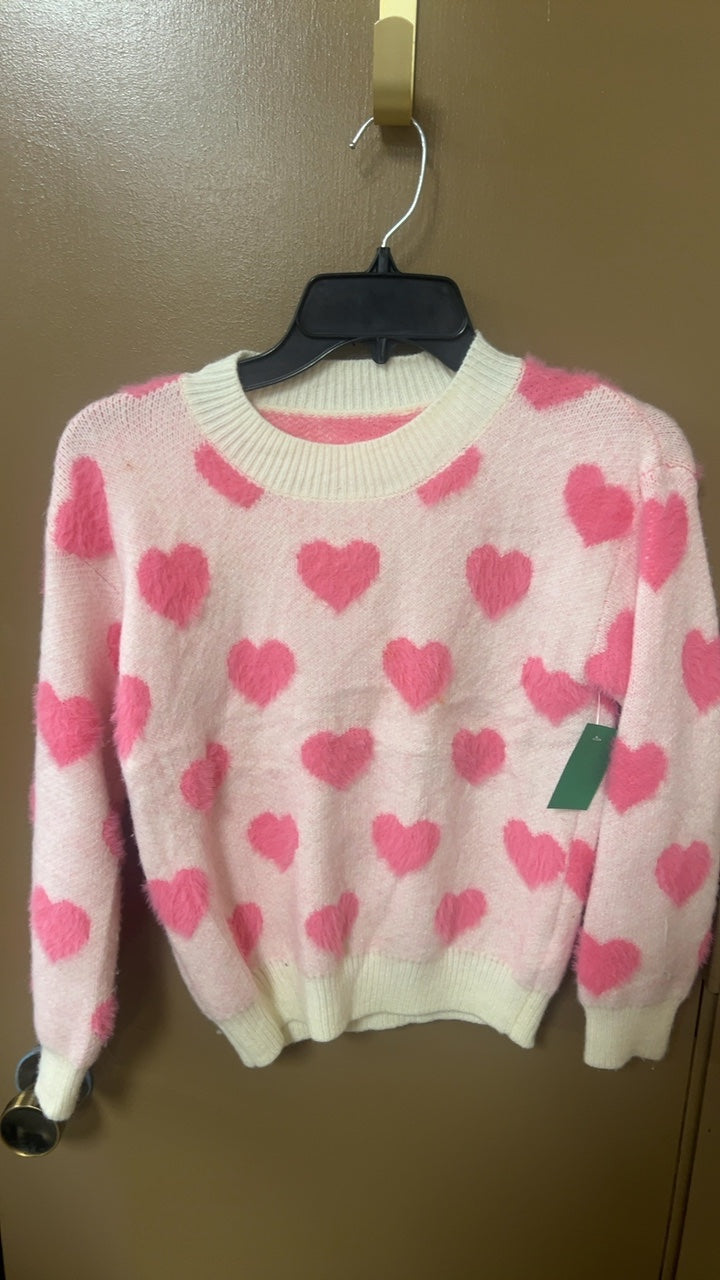 Pink Heart Sweater YOUTH 10