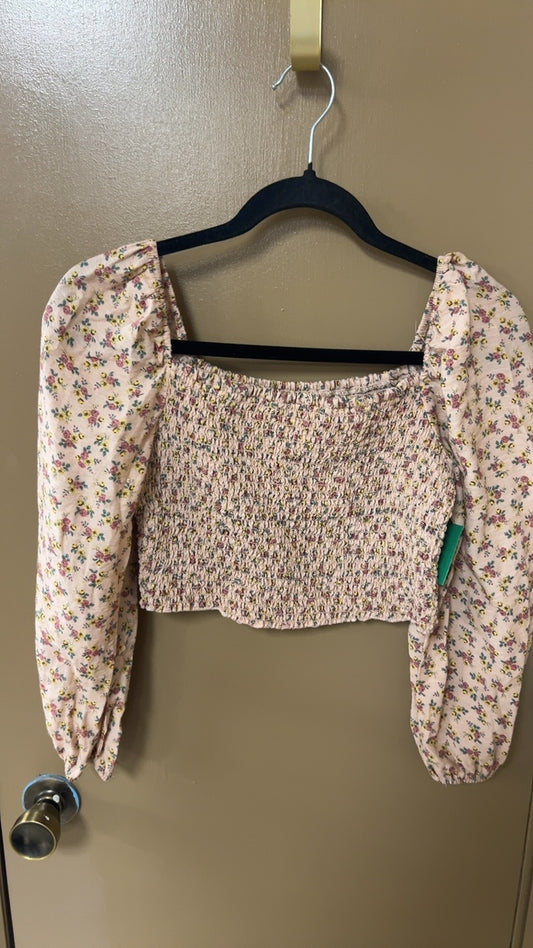 Smocked Floral Top Small