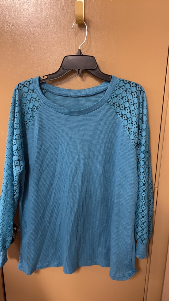 Sweater 1X teal