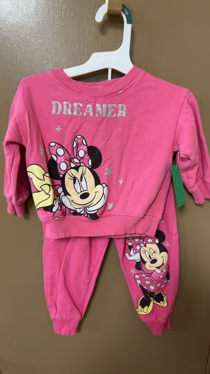 Minnie Sweatshirt and pants set  YOUTH 2t