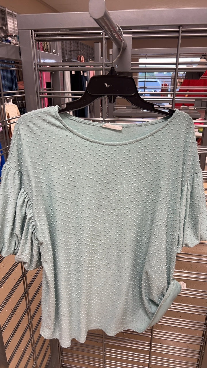 Teal top 2X