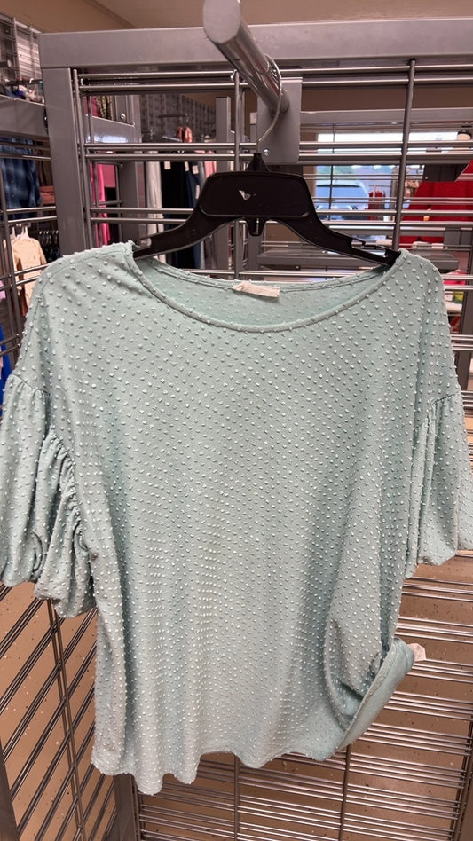Teal top 2X