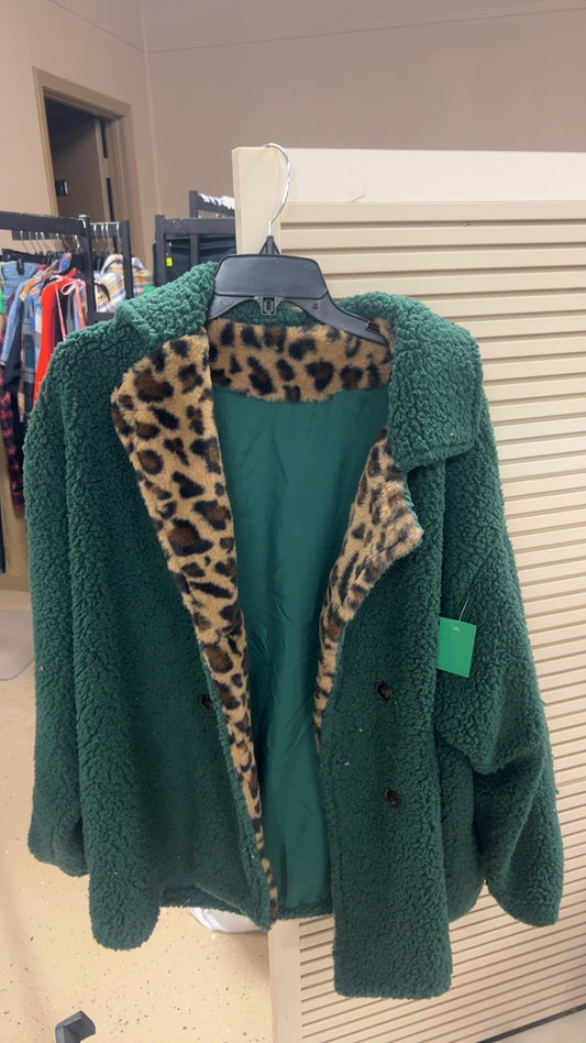 Green cheetah Jacket One size