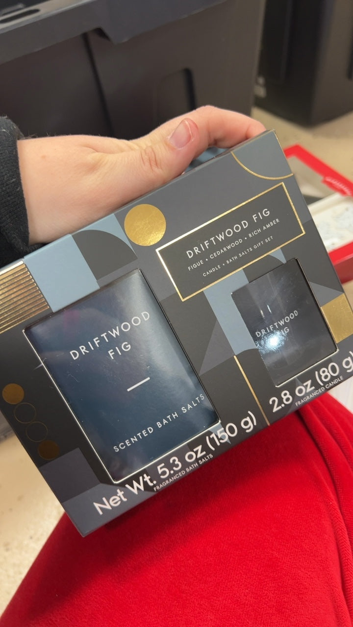 Driftwood Fig Bath Salts Gift Set