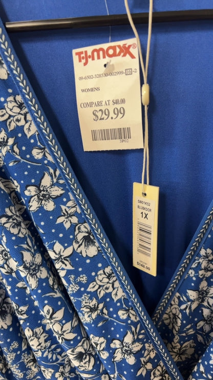 MAX STUDIO  Floral Dress 1X