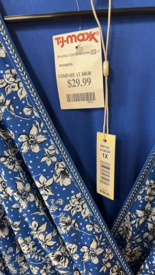 MAX STUDIO  Floral Dress 1X