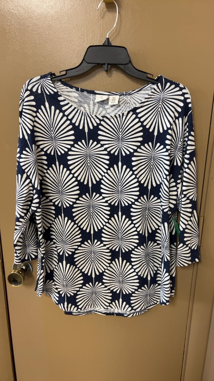 Blue Palm Top 1X