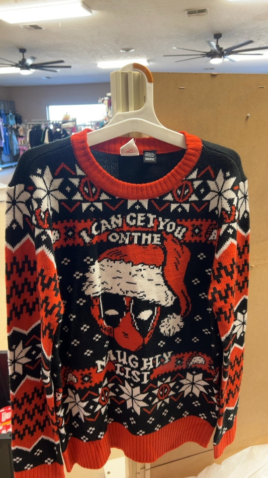 Deadpool Sweater MENS SMALL