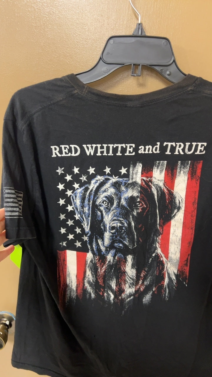 USA T-Shirt MENS Large