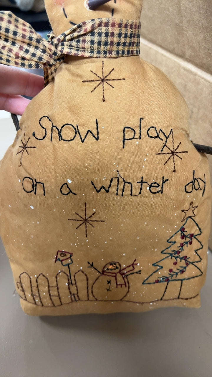 Decorative Plush Snowman