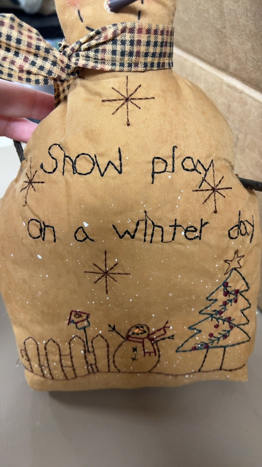 Decorative Plush Snowman