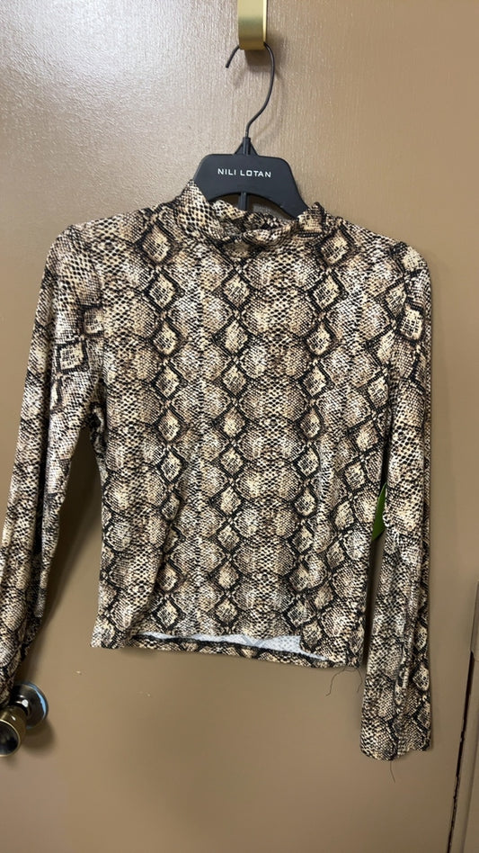 Snake Turtleneck Sweater Small