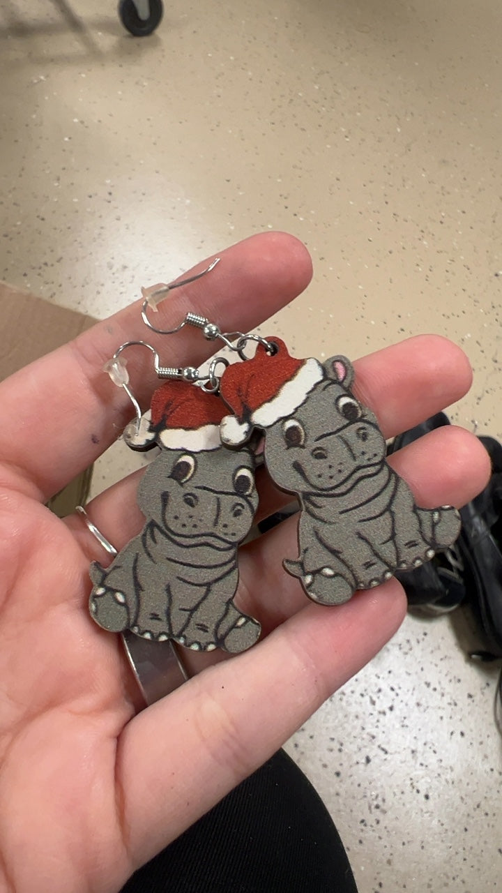 Accessories Hippo Earrings 