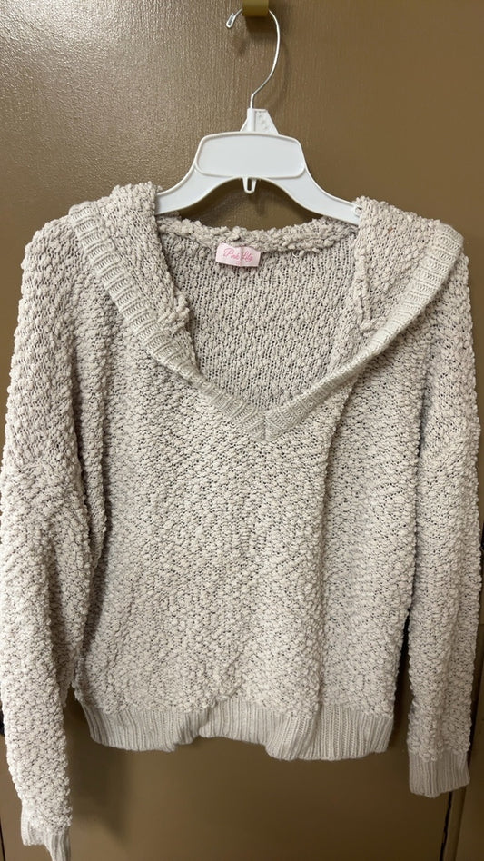 Pink Lily Hoodie Small
