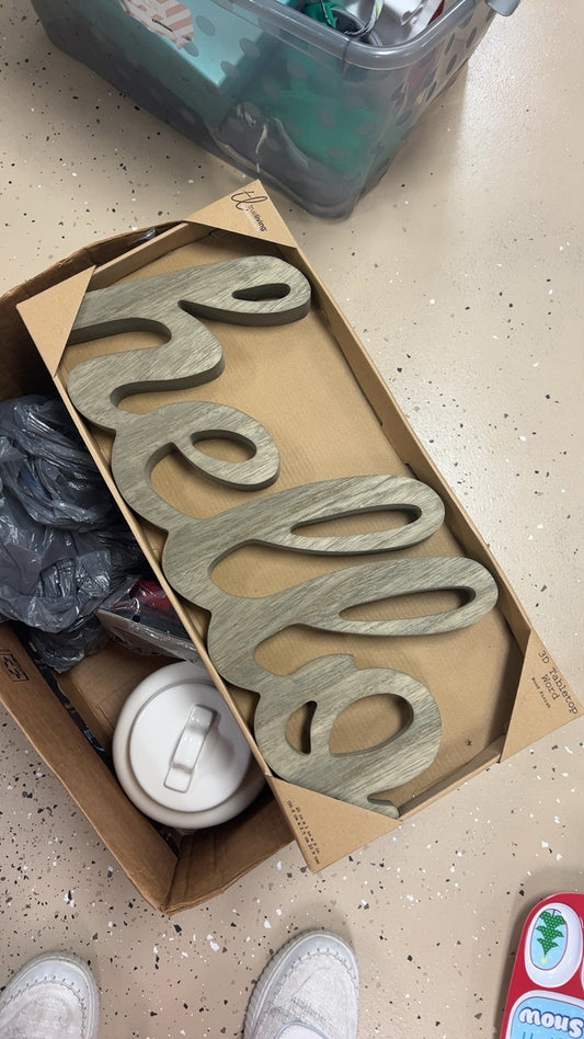 Hello Decorative Item