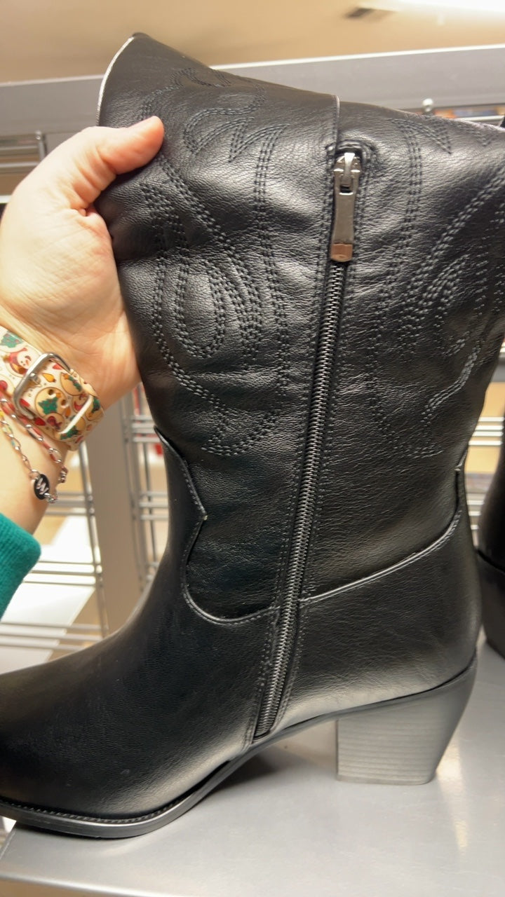 Tall Black Boots 10