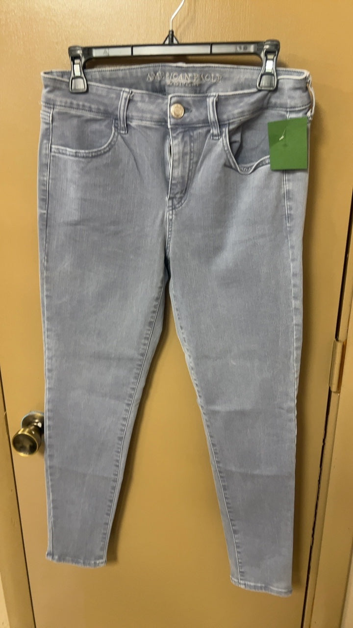 American Eagle Pants 10 Short Blue Grey