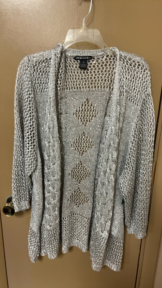 Silver Cardigan 3X
